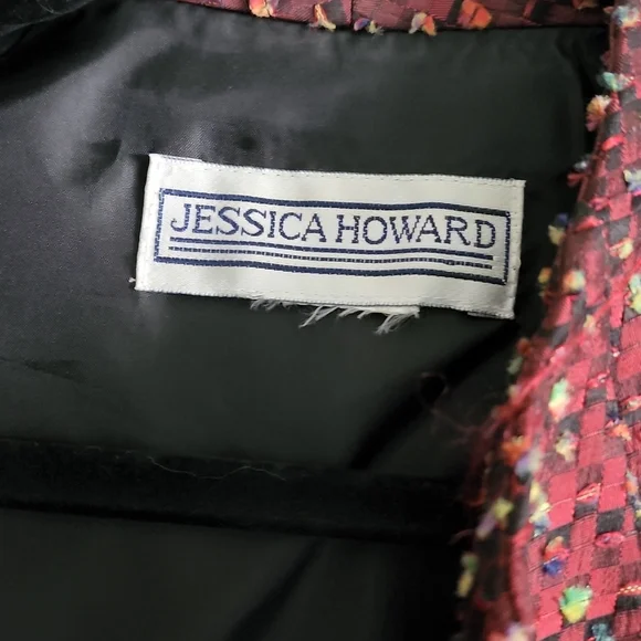 Vintage Jessica Howard Jacket Sz Med/Lg burgundy color - Picture 5 of 6